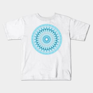 Soft Turquoise Mandala Kids T-Shirt